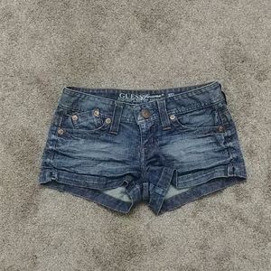 Low Waisted Guess Jean Shorts
